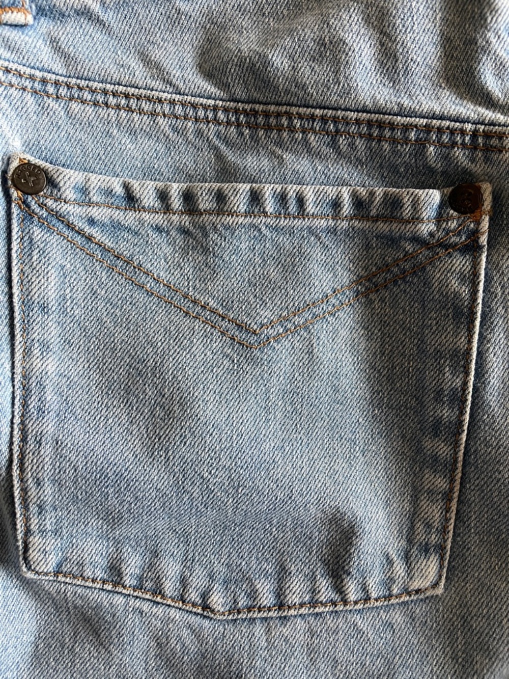 The Ragged Priest Light Blue Jeans Raw Hem Sz 28 - Picture 10 of 12